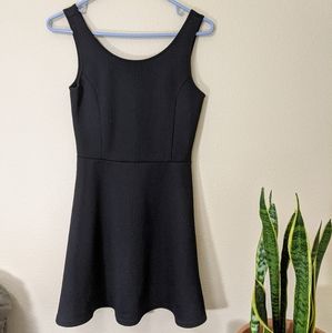 Black circle skirted dress